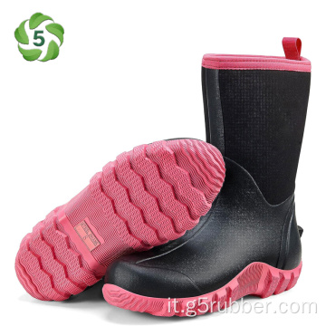 G5 Stivali in gomma naturale per donne in neoprene da 5,5 mm
